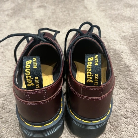 Dr. Martens Dark Red Leather Oxfords - Picture 2 of 4
